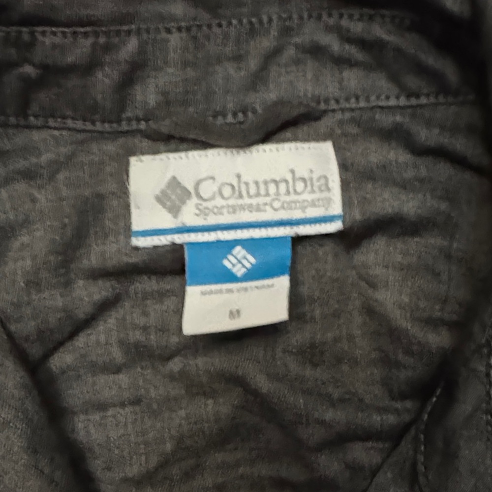 Columbia Gray snap-Up long Shirt with tie belt